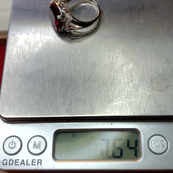 Sterling Silver Cushion Cut Cocktail Ring - Picture 6 of 6